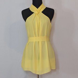 Nico LA / Flowy Yellow Sleeveless Blouse